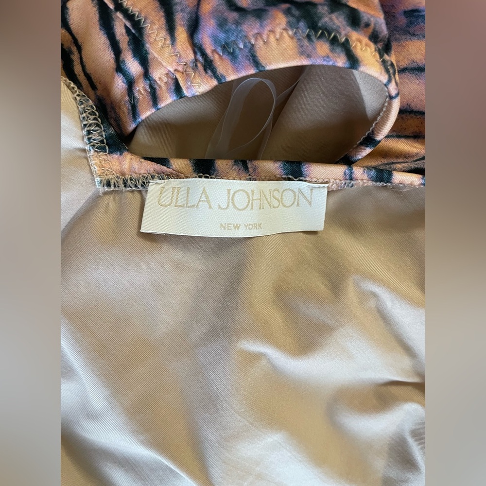 Ulla Johnson Keiran Maillot one-piece swimsuit tie dye tiger print, cutout Large - Picture 6 of 7
